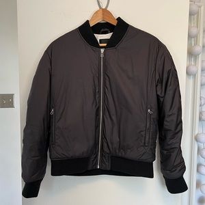 Aritzia Wilfred free black bomber jacket insulated coat small